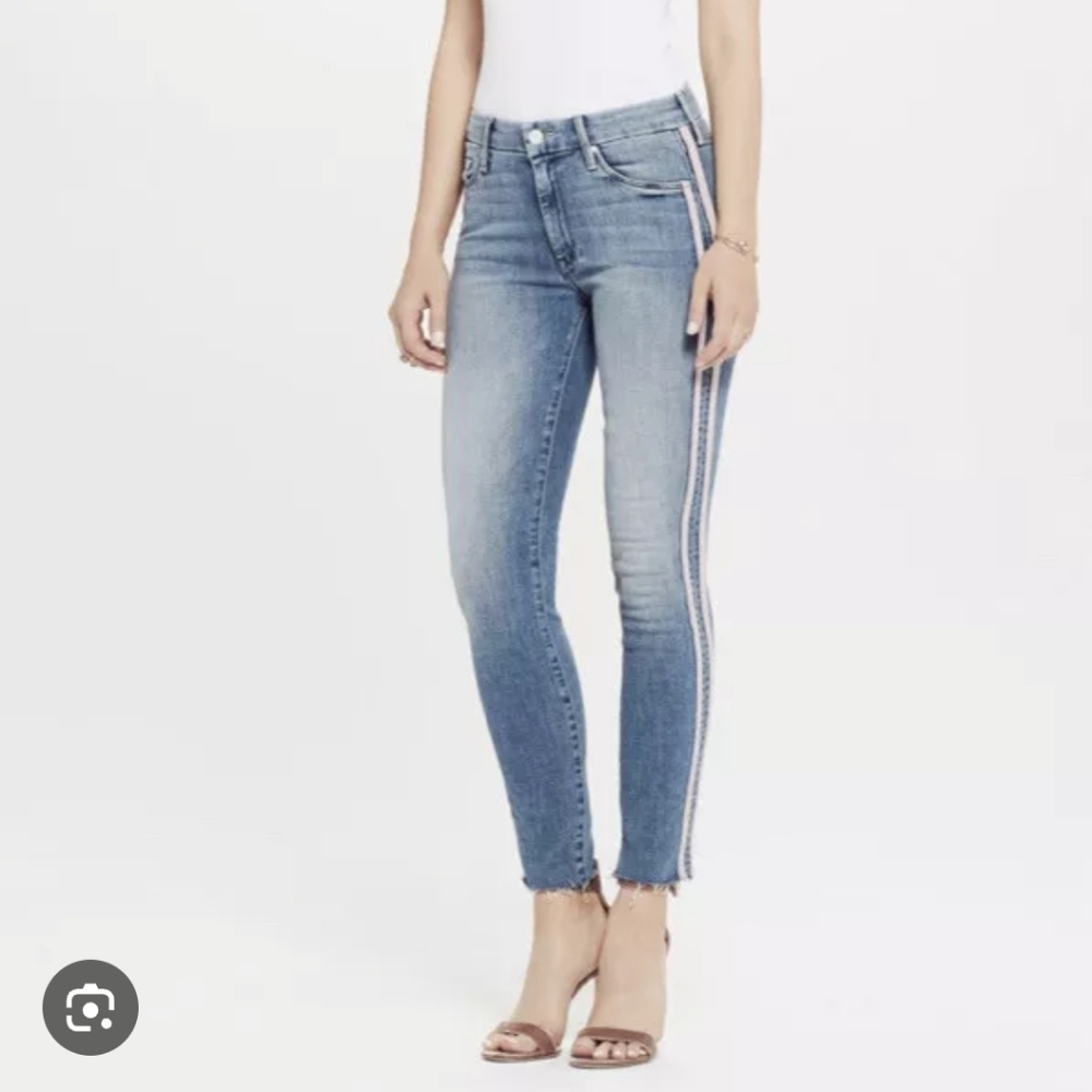 Mother The Looker ankle fray jeans size 25
